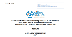 RECRUTEMENT AGENT DE DÉCHÈTERIE (H/F)