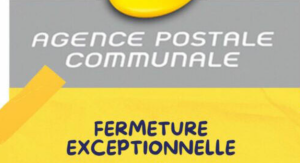 L’AGENCE POSTALE EXCEPTIONNELLEMENT FERMÉE LE MERCREDI 18 DÉCEMBRE 2024